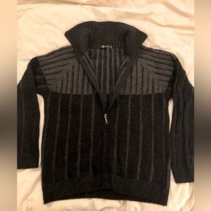 JP UOMO Firenze Sweater - Black & Grey - Made in Italy - Med